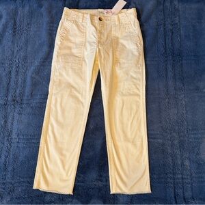 🆕 Vineyard Vines Everyday Utility Chino Pants Piña Colada Cream Stretch Ankle 4